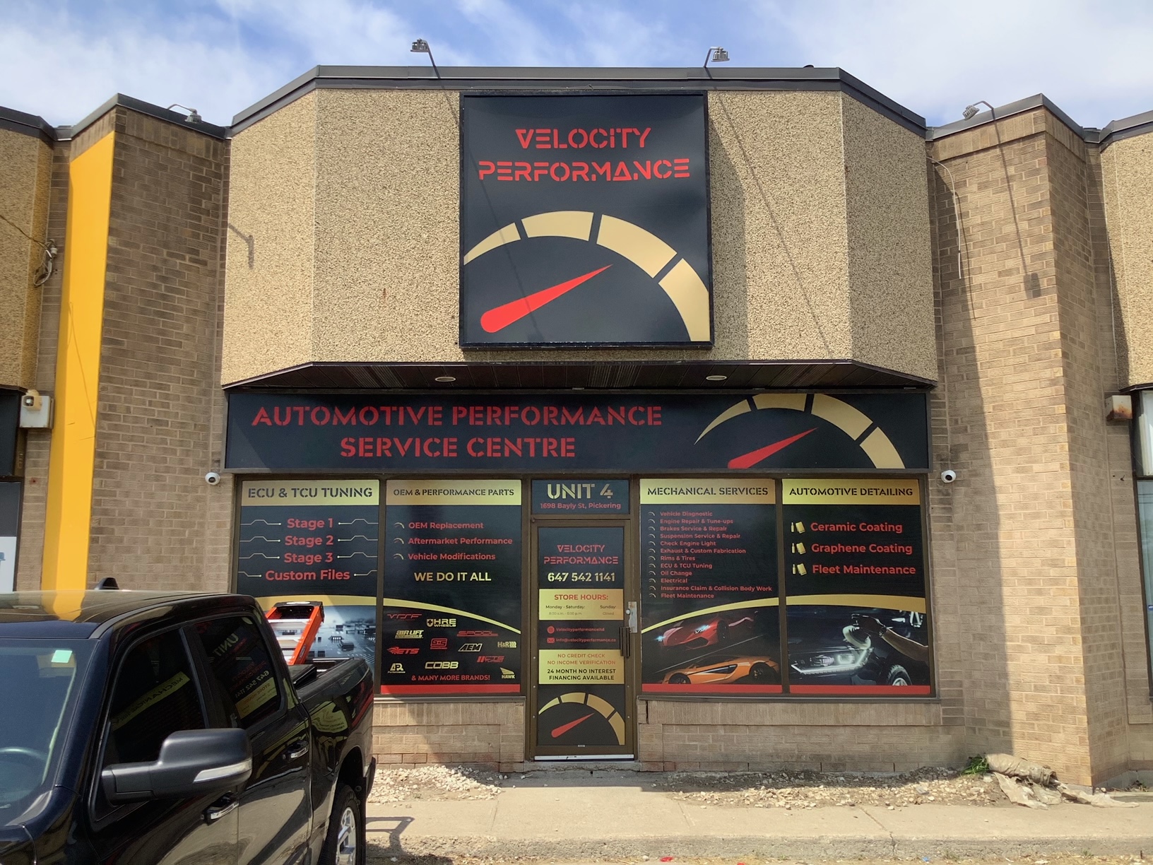 Velocity Performance Exterior Signage